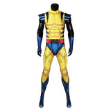 Movie Deadpool 3 Wolverine James Logan Howlett Yellow Jumpsuit Cosplay Costume