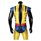 Movie Deadpool 3 Wolverine James Logan Howlett Yellow Jumpsuit Cosplay Costume