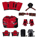 Movie Deadpool & Wolverine 2024 Deadpool Red Outfit Cosplay Costume Outfits Halloween Carnival Suit