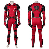 Movie Deadpool & Wolverine 2024 Deadpool Red Outfit Cosplay Costume Outfits Halloween Carnival Suit