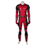 Movie Deadpool & Wolverine 2024 Deadpool Red Outfit Cosplay Costume Outfits Halloween Carnival Suit