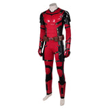 Movie Deadpool & Wolverine 2024 Deadpool Red Outfit Cosplay Costume Outfits Halloween Carnival Suit