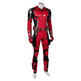 Movie Deadpool & Wolverine 2024 Deadpool Red Outfit Cosplay Costume Outfits Halloween Carnival Suit