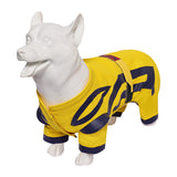 Movie Deadpool & Wolverine 2024 Dog Pool Pet Costume Yellow Dog Clothes Puppy Halloween Outfit