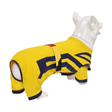 Movie Deadpool & Wolverine 2024 Dog Pool Pet Costume Yellow Dog Clothes Puppy Halloween Outfit