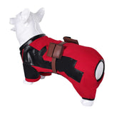 Movie Deadpool & Wolverine 2024 Wade Wilson Pet Dog Red Outfit Cosplay Costume