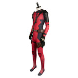 Movie Deadpool & Wolverine 2024 Wade Wilson Red Jumpsuit Cosplay Costume Outfits Halloween Carnival Suit