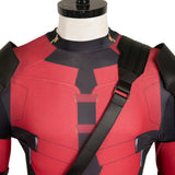 Movie Deadpool & Wolverine 2024 Wade Wilson Red Jumpsuit Cosplay Costume Outfits Halloween Carnival Suit