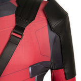 Movie Deadpool & Wolverine 2024 Wade Wilson Red Jumpsuit Cosplay Costume Outfits Halloween Carnival Suit