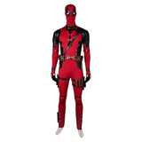 Movie Deadpool & Wolverine 2024 Wade Wilson Red Jumpsuit Full Set Cosplay Costume