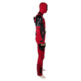 Movie Deadpool & Wolverine 2024 Wade Wilson Red Jumpsuit Full Set Cosplay Costume