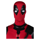 Movie Deadpool & Wolverine 2024 Wade Wilson Red Jumpsuit Full Set Cosplay Costume