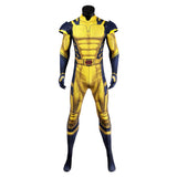 Movie Deadpool & Wolverine 2024 Wolverine James Logan Howlett Yellow Jumpsuit Cosplay Costume