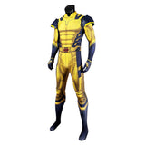 Movie Deadpool & Wolverine 2024 Wolverine James Logan Howlett Yellow Jumpsuit Cosplay Costume