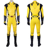 Movie Deadpool & Wolverine 2024 Wolverine James Logan Howlett Yellow Outfit Cosplay Costume