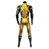 Movie Deadpool & Wolverine 2024 Wolverine Yellow Jumpsuit Cosplay Costume