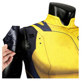 Movie Deadpool & Wolverine 2024 Wolverine Yellow Jumpsuit Cosplay Costume