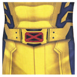 Movie Deadpool & Wolverine 2024 Wolverine Yellow Jumpsuit Cosplay Costume