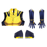 Movie Deadpool & Wolverine 2024 Wolverine Yellow Jumpsuit Cosplay Costume