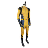 Movie Deadpool & Wolverine 2024 Wolverine Yellow Jumpsuit Cosplay Costume Outfits Halloween Carnival Suit