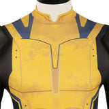 Movie Deadpool & Wolverine 2024 Wolverine Yellow Jumpsuit Cosplay Costume Outfits Halloween Carnival Suit