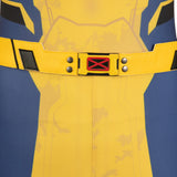 Movie Deadpool & Wolverine 2024 Wolverine Yellow Jumpsuit Cosplay Costume Outfits Halloween Carnival Suit