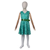 Movie Disgust Kids Children Green Dress Cosplay Costume Outfits Halloween Carnival Suit