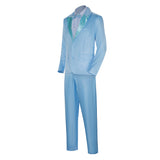 Movie Dumb and Dumber Harry Dunne Blue Suit Cosplay Costume Outfits Halloween Carnival Suit