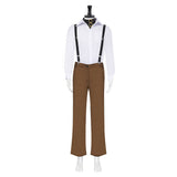 Movie Edward Scissorhands Edward Brown Outfit Cosplay Costume Outfits Halloween Carnival Suit