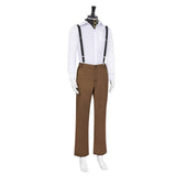 Movie Edward Scissorhands Edward Brown Outfit Cosplay Costume Outfits Halloween Carnival Suit