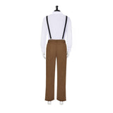 Movie Edward Scissorhands Edward Brown Outfit Cosplay Costume Outfits Halloween Carnival Suit