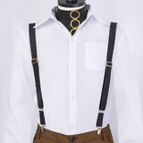 Movie Edward Scissorhands Edward Brown Outfit Cosplay Costume Outfits Halloween Carnival Suit