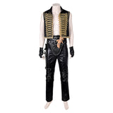 Movie Furiosa: A Mad Max Saga Dementus Black Suit Cosplay Costume Outfits Halloween Carnival Suit
