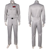 Movie Ghostbusters 2024 Dr. Peter Venkman Grey Jumpsuit Cosplay Costume Outfits Halloween Carnival Suit