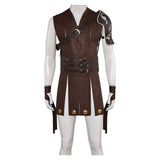 Movie Gladiator Commodus Brown Leather Outfit Cosplay Costume Outfits Halloween Carnival Suit