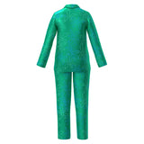 Movie Inside Out 2024 Disgust Kids Children Green Sleepwear Cosplay Costume Outfits Halloween Carnival Suit