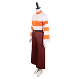 Movie Inside Out Anxiety Women Orange Outfit Cosplay Costume Outfits Halloween Carnival Suit