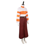 Movie Inside Out Anxiety Women Orange Outfit Cosplay Costume Outfits Halloween Carnival Suit