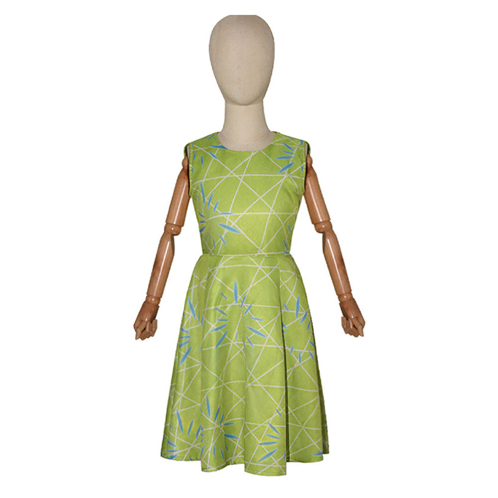 Movie Inside Out Joy Kids Children Green Dress Cosplay Costume Outfits TrendsinCosplay Movie Inside Out Joy Kids Children Green Dress Cosplay Costume Outfits TrendsinCosplay