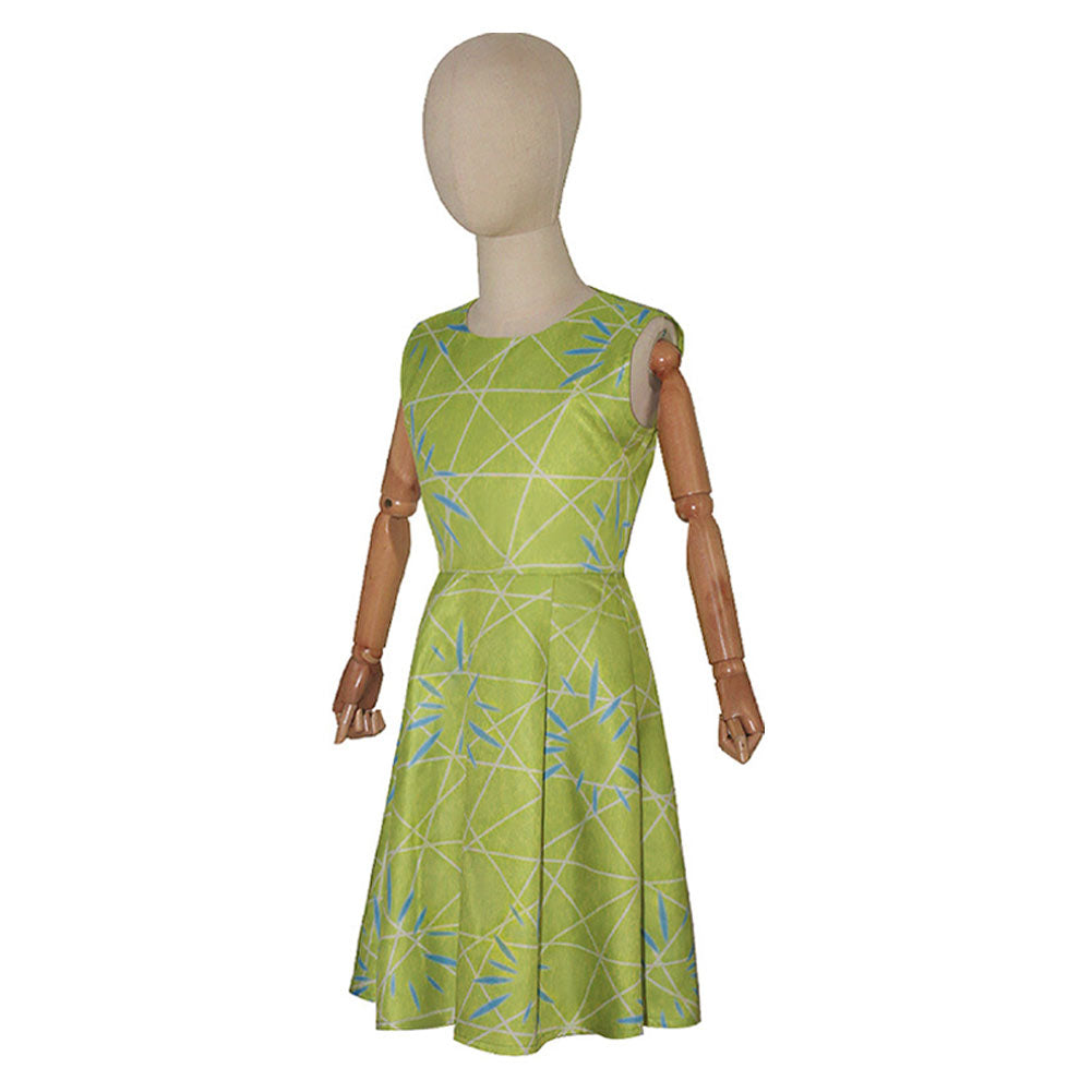 Movie Inside Out Joy Kids Children Green Dress Cosplay Costume Outfits TrendsinCosplay Movie Inside Out Joy Kids Children Green Dress Cosplay Costume Outfits TrendsinCosplay