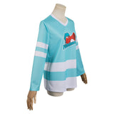 Movie Inside Out Riley Andersen Blue T-shirt Cosplay Costume Outfits Halloween Carnival Suit