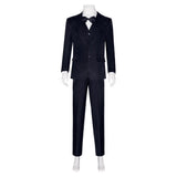 Movie Joker: Folie à Deux (2024) Arthur Fleck Black Suit Cosplay Costume Outfits Halloween Carnival Suit