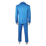 Movie Joker: Folie à Deux (2024) Arthur Fleck Blue Suit Cosplay Costume Outfits Halloween Carnival Suit