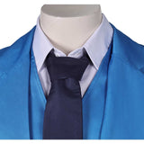 Movie Joker: Folie à Deux (2024) Arthur Fleck Blue Suit Cosplay Costume Outfits Halloween Carnival Suit