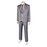 Movie Joker: Folie à Deux (2024) Arthur Fleck Grey Suit Cosplay Costume Outfits Halloween Carnival Suit