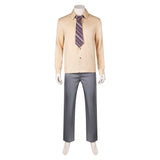 Movie Joker: Folie à Deux (2024) Arthur Fleck Grey Suit Cosplay Costume Outfits Halloween Carnival Suit