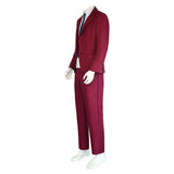 Movie Joker: Folie à Deux (2024) Arthur Fleck Red Suit Cosplay Costume Outfits Halloween Carnival Suit