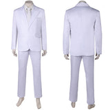 Movie Joker: Folie à Deux (2024) Arthur Fleck White Outfit Cosplay Costume Outfits Halloween Carnival Suit