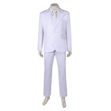 Movie Joker: Folie à Deux (2024) Arthur Fleck White Outfit Cosplay Costume Outfits Halloween Carnival Suit