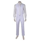 Movie Joker: Folie à Deux (2024) Arthur Fleck White Outfit Cosplay Costume Outfits Halloween Carnival Suit